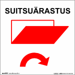Suitsuärastus, suitsu eemaldamine alla (ART029B). Suitsuluuk avaneb ülevalt alla.