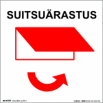Suitsuärastus, suitsu eemaldamine üles (ART029A). Suitsuluuk avaneb alt üles.