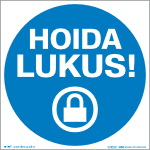 Hoida lukus. Lukustamise kohustus tekstiga (ART145T)