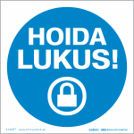 Hoida lukus. Lukustamise kohustus tekstiga (ART145T)