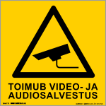 Videovalve. Toimub video- ja audiosalvestus