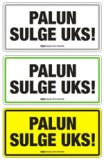 Palun sulge uks (ART801-EE) 100x50mm, 200x100mm või 300x150mm.