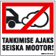 Tankimise ajaks seiska mootor! Seiska mootor. Seiska auto. 
