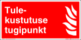 Tulekustutuse tugipunkt (ART086) Kaitsekilega märgised.