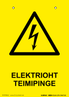 Elektrioht. Teimipinge (eesti või vene keelne) 131x185mm