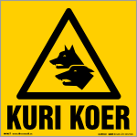 Kuri koer, tekstiga