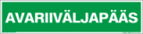Avariiväljapääs (lisateatetahvel)