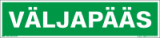 Väljapääs (lisateatetahvel) ART931