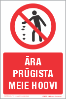 Ära viska prügi maha! (10949-TXX). Ära prügista meie hoovi. Kirjutan oma teksti.