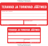 Teravad ja torkivad jäätmed. Jäätmekottide etiketid sorditi kogumiseks