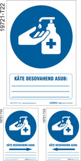 Desovahendi asukoht, kirjutamiskohaga. Käte desovahend asub.
