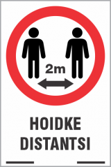 Hoidke distantsi 2m.