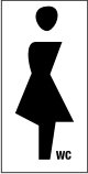 WC tähis naine