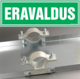 UUS! Eravaldus. Eramaa silt. Metallist pööratud servadega 600x185mm kaitsekilega silt kinnitamiseks 60mm torule. Klambrid kaasas (910, 10910)