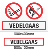 VEDELGAAS. Vedelgaasi balloonide ladustamise koha märgistamine.